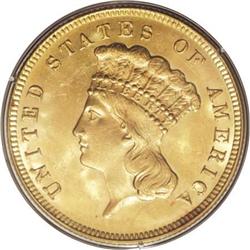 1888 $3 MS63 PCGS