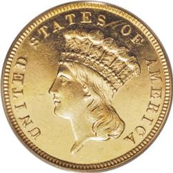 1884 $3 PR62 Cameo PCGS
