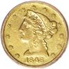 Image 1 : 1845-D $5 AU53 PCGS