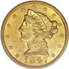 Image 1 : 1847 $5 MS62 PCGS