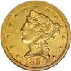 Image 1 : 1850-C $5 AU58 NGC
