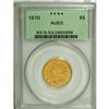 Image 3 : 1870 $5 AU53 PCGS.
