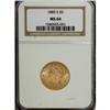 Image 1 : 1885-S $5 MS64 NGC