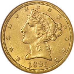 1895-S $5 MS61 NGC