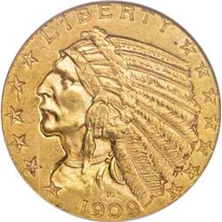 1909 $5 MS64 NGC