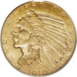 1910-D $5 MS64 PCGS