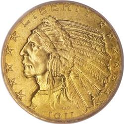 1911 $5 MS64 PCGS