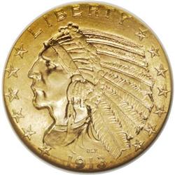 1913 $5 MS64 NGC