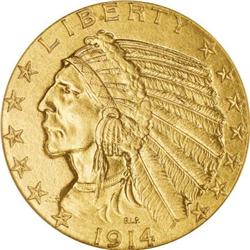 1914 $5 MS63 NGC