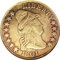 1801 $10 Fine 12 ANACS