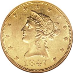 1847-O $10 MS61 NGC