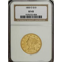 1850-O $10 XF45 NGC