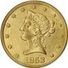 Image 1 : 1853/2 $10 AU55 PCGS