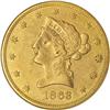 Image 1 : 1863 $10 AU50 ANACS