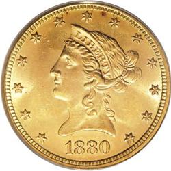 1880 $10 MS64 PCGS