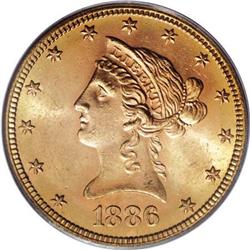 1886-S $10 MS64 PCGS
