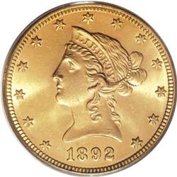 1892 $10 MS64 PCGS