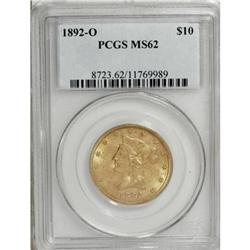 1892-O $10 MS62 PCGS