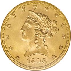 1898 $10 MS65 NGC