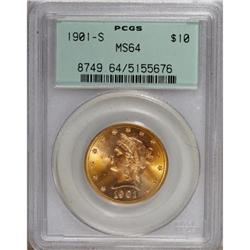 1901-S $10 MS64 PCGS