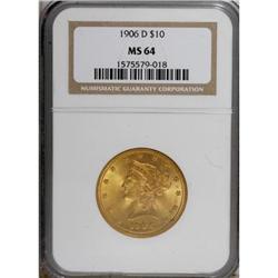 1906-D $10 MS64 NGC