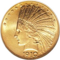 1910 $10 MS65 NGC