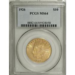 1926 $10 MS64 PCGS