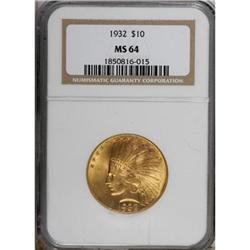 1932 $10 MS64 NGC
