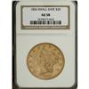 Image 1 : 1854 $20 Small Date AU58 NGC