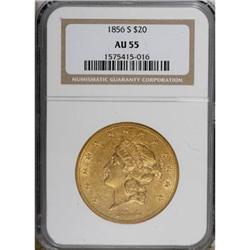 1856-S $20 AU55 NGC