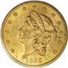 Image 1 : 1866 $20 MS61 PCGS