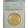 Image 1 : 1873 $20 Open 3 MS61 PCGS