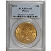 Image 3 : 1873 $20 Open 3 MS62 PCGS