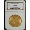 Image 3 : 1873 $20 Open 3 MS63 NGC