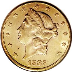 1883-CC $20 AU55 NGC