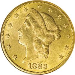 1883-CC $20 AU58 NGC