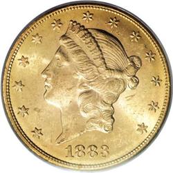 1883-S $20 MS63 PCGS