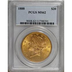 1888 $20 MS62 PCGS