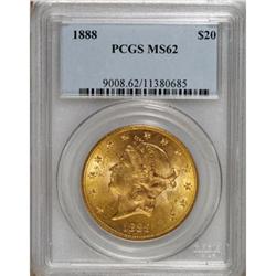 1888 $20 MS62 PCGS