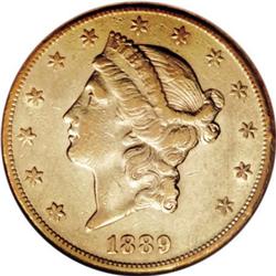 1889-CC $20 AU50 NGC