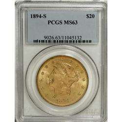 1894-S $20 MS63 PCGS