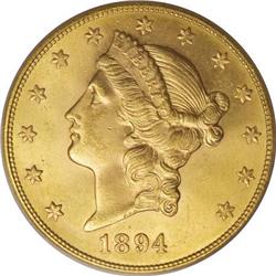 1894-S $20 MS64 PCGS