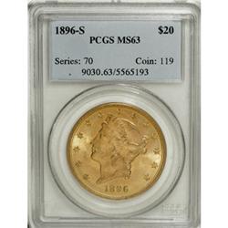 1896-S $20 MS63 PCGS