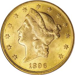 1896-S $20 MS64 PCGS