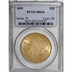 1899 $20 MS64 PCGS