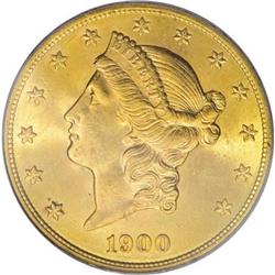 1900 $20 MS65 PCGS