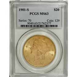 1901-S $20 MS63 PCGS