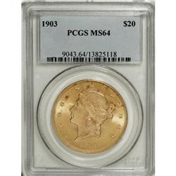 1903 $20 MS64 PCGS