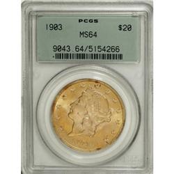 1903 $20 MS64 PCGS