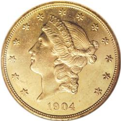 1904 $20 MS65 NGC